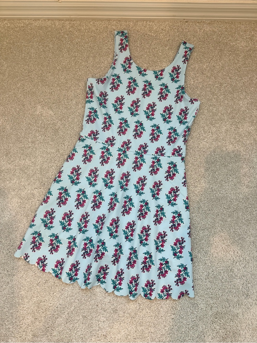 NWT J. Crew Crewcuts Girls Active Dress with Scallop Hem, size 14